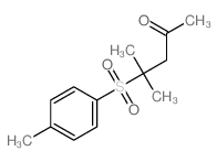 4-methyl-4-(4-methylphenyl)sulfonyl-pentan-2-one结构式
