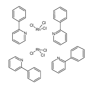 二(2-苯基吡啶)氯化铑二聚体结构式
