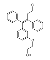 2-[3-(4-chloro-1,2-diphenylbut-1-enyl)phenoxy]ethanol结构式