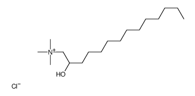 2-hydroxytetradecyl(trimethyl)azanium,chloride Structure