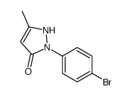 2-(4-bromophenyl)-5-methyl-1H-pyrazol-3-one结构式