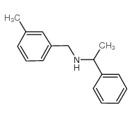 N-[(3-methylphenyl)methyl]-1-phenylethanamine结构式