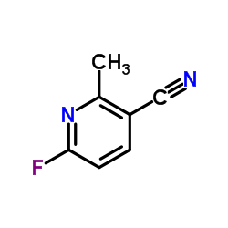 3-氰基-6-氟-2-甲基吡啶结构式