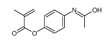 2-Propenoic acid, 2-methyl-, 4-(acetylamino)phenyl ester Structure