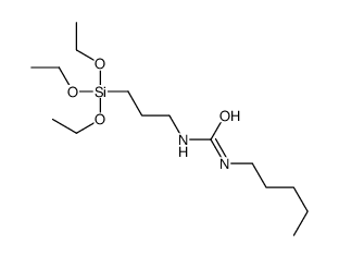 1-pentyl-3-(3-triethoxysilylpropyl)urea结构式