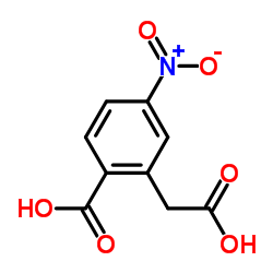 2-(羧甲基)-4-硝基苯甲酸结构式