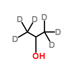 2-丙醇-1,1,1,3,3,3-d6结构式