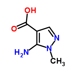 1-甲基-5-氨基吡唑-4-甲酸结构式