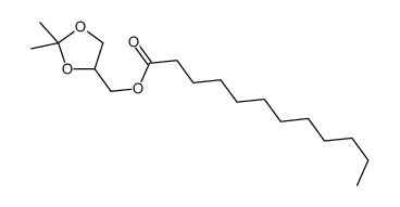 (2,2-dimethyl-1,3-dioxolan-4-yl)methyl dodecanoate Structure