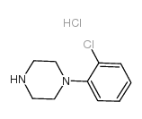 1-(2-氯苯基)哌嗪盐酸盐结构式
