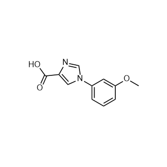 1-(3-Methoxyphenyl)-1H-imidazole-4-carboxylic acid Structure