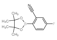 2-氰基-4-氟苯硼酸频哪醇酯结构式