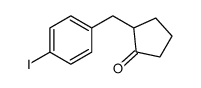 2-[(4-iodophenyl)methyl]cyclopentan-1-one结构式