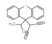 Propanedinitrile,2-[9-(1-methylethyl)-9H-thioxanthen-9-yl]-结构式
