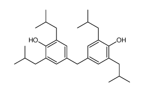 4-[[4-hydroxy-3,5-bis(2-methylpropyl)phenyl]methyl]-2,6-bis(2-methylpropyl)phenol结构式