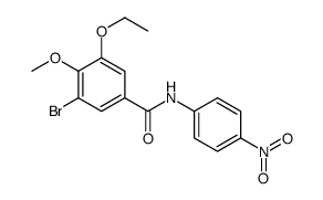 3-bromo-5-ethoxy-4-methoxy-N-(4-nitrophenyl)benzamide Structure