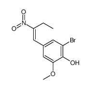 2-bromo-6-methoxy-4-[(E)-2-nitrobut-1-enyl]phenol Structure
