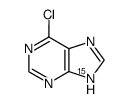 6-chloro-<9-15N>purine Structure