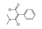 β-Chlor-β-dimethylamino-α-phenyl-acrylsaeurechlorid结构式