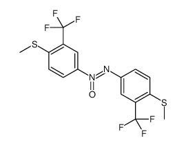 [4-methylsulfanyl-3-(trifluoromethyl)phenyl]-[4-methylsulfanyl-3-(trifluoromethyl)phenyl]imino-oxidoazanium结构式