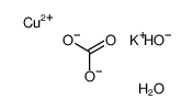 copper,potassium,carbonate,hydroxide,hydrate Structure