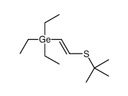 2-tert-butylsulfanylethenyl(triethyl)germane Structure