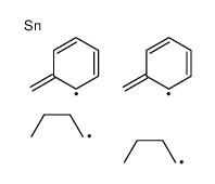 dibenzyl(dibutyl)stannane Structure