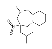 4-isobutyl-2-methyl-4-nitro-decahydro-pyrido[1,2-a][1,4]diazepine Structure