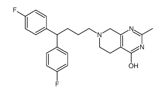 7-[4,4-bis-(4-fluoro-phenyl)-butyl]-2-methyl-5,6,7,8-tetrahydro-3H-pyrido[3,4-d]pyrimidin-4-one Structure