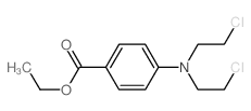 ethyl 4-[bis(2-chloroethyl)amino]benzoate Structure
