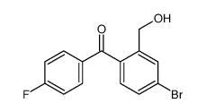 [4-bromo-2-(hydroxymethyl)phenyl]-(4-fluorophenyl)methanone结构式