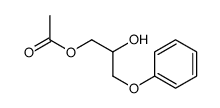(2-hydroxy-3-phenoxypropyl) acetate Structure