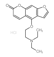 4-(2-(Diethylamino)ethoxy)-7H-furo[3,2-g]chromen-7-one结构式