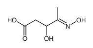 3-hydroxy-4-hydroxyimino-valeric acid Structure