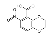 6-nitro-2,3-dihydrobenzo[b][1,4]dioxine-5-carboxylic acid Structure