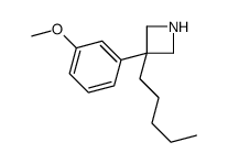 3-(m-Methoxyphenyl)-3-pentylazetidine结构式