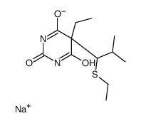 sodium,5-ethyl-5-(1-ethylsulfanyl-2-methylpropyl)pyrimidin-3-ide-2,4,6-trione Structure