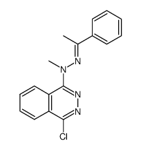 N-(4-Chloro-phthalazin-1-yl)-N-methyl-N'-[1-phenyl-eth-(E)-ylidene]-hydrazine Structure