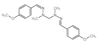 Benzaldehyde,4-methoxy-, methylenebis(methylhydrazone) (9CI) Structure