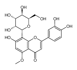 2-(3,4-Dihydroxyphenyl)-8-β-D-glucopyranosyl-7-hydroxy-5-methoxy-4H-1-benzopyran-4-one structure