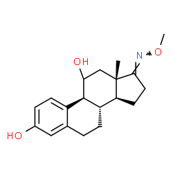 3,11-Dihydroxyestra-1,3,5(10)-trien-17-one o-methyloxime Structure