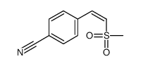Benzonitrile, 4-[2-(methylsulfonyl)ethenyl]-(E)- Structure