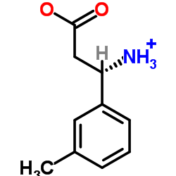 (S)-3-氨基-3-(3-甲基苯基)-丙酸结构式