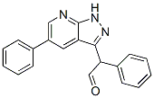 Phenyl(5-phenyl-1H-pyrazolo[3,4-b]pyridin-3-yl)acetaldehyde structure