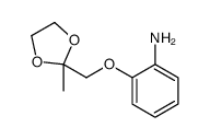 2-[(2-methyl-1,3-dioxolan-2-yl)methoxy]aniline Structure