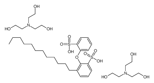 2-[bis(2-hydroxyethyl)amino]ethanol,3-dodecyl-2-(2-sulfophenoxy)benzenesulfonic acid Structure