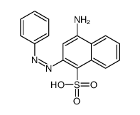 4-amino(phenylazo)naphthalene-1-sulphonic acid Structure