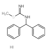N-benzhydryl-1-methylsulfanyl-methanimidamide结构式