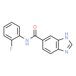 1H-Benzimidazole-5-carboxamide,N-(2-fluorophenyl)-(9CI) Structure