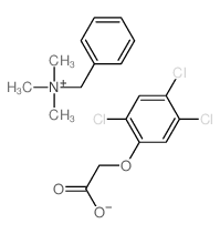 Benzyltrimethylammonium 2,4,5-trichlorophenoxyacetate结构式